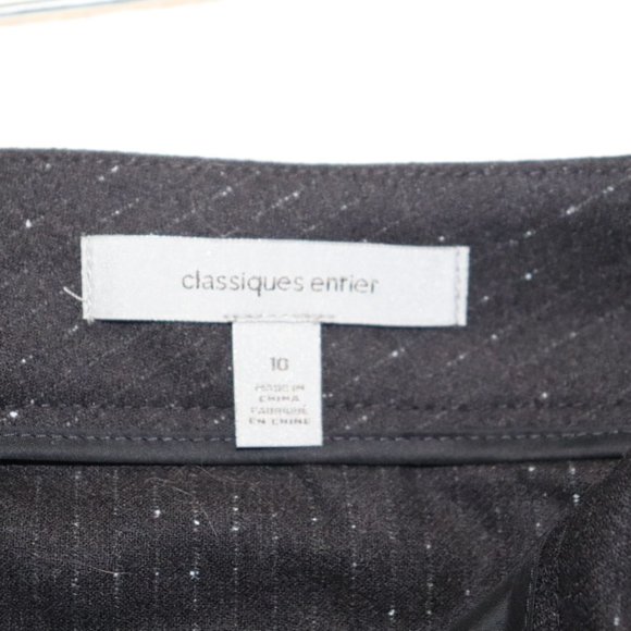 Classiques Entier Grey Micro Pinstripe 100% Wool Dress Pants from Nordstrom - Picture 4 of 9